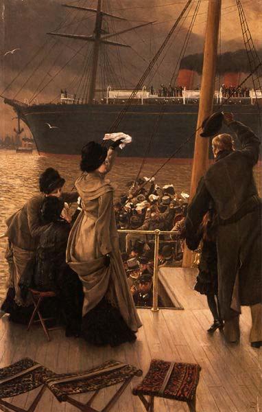 James Tissot Goodbye, on the Mersey,